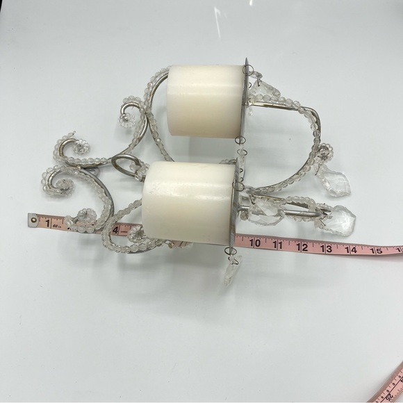 Wall Mount Crystal Candle Chandelier - Picture 6 of 8